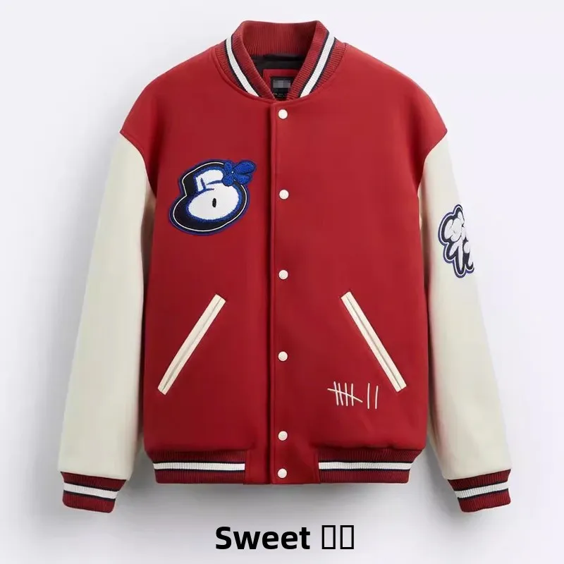 Patchwork Pilot Jaet Baseball orm Outerwear Youth Faion Autumn Winter Men's Loose Fit No Ironing Proc Long Sve
Patchwork Pilot Jaet Baseball orm Outerwear Youth Faion Autumn Winter Men's Loose Fit No Ironing Proc Long Sve