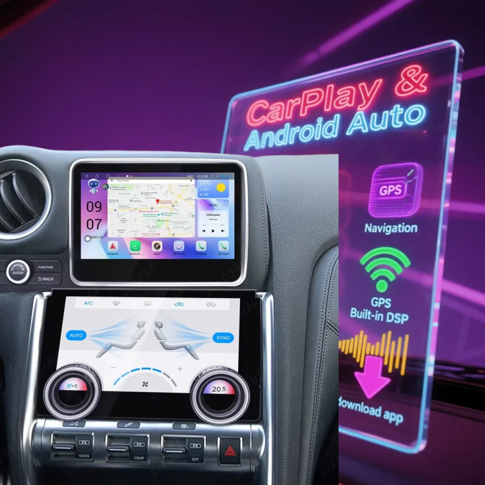 Автомобильный радиоприемник Android 13 с GPS-навигацией для Nissan GT-R GTR R35 2007-2015, авторадио, беспроводной мультимедийный головное устройство Carplay, панель переменного тока
Автомобильный радиоприемник Android 13 с GPS-навигацией для Nissan GT-R GTR R35 2007-2015, авторадио, беспроводной мультимедийный головное устройство Carplay, панель переменного тока