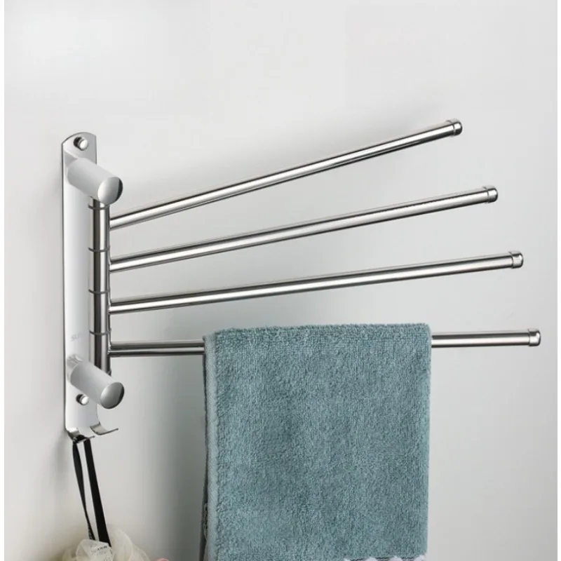 Wall Mount Rotating Towel Rack Stainless Steel Foldable Flexible Rod Household Bathroom Space Saving Organizer Storage Rack
Wall Mount Rotating Towel Rack Stainless Steel Foldable Flexible Rod Household Bathroom Space Saving Organizer Storage Rack