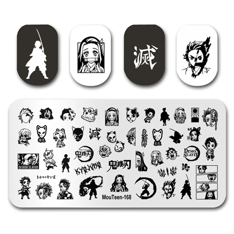 Anime Nail Stamping Plate Demon Slayer Nail Stamp Plate For Nails Art MouTeen-168
Anime Nail Stamping Plate Demon Slayer Nail Stamp Plate For Nails Art MouTeen-168