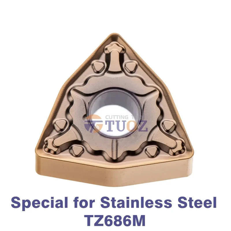 TUOZ WNMG080404-BM WNMG080408-BM TZ686M Carbide Inserts WNMG 080404 080408 Turning Tools Special for Stainless Steel
TUOZ WNMG080404-BM WNMG080408-BM TZ686M Carbide Inserts WNMG 080404 080408 Turning Tools Special for Stainless Steel