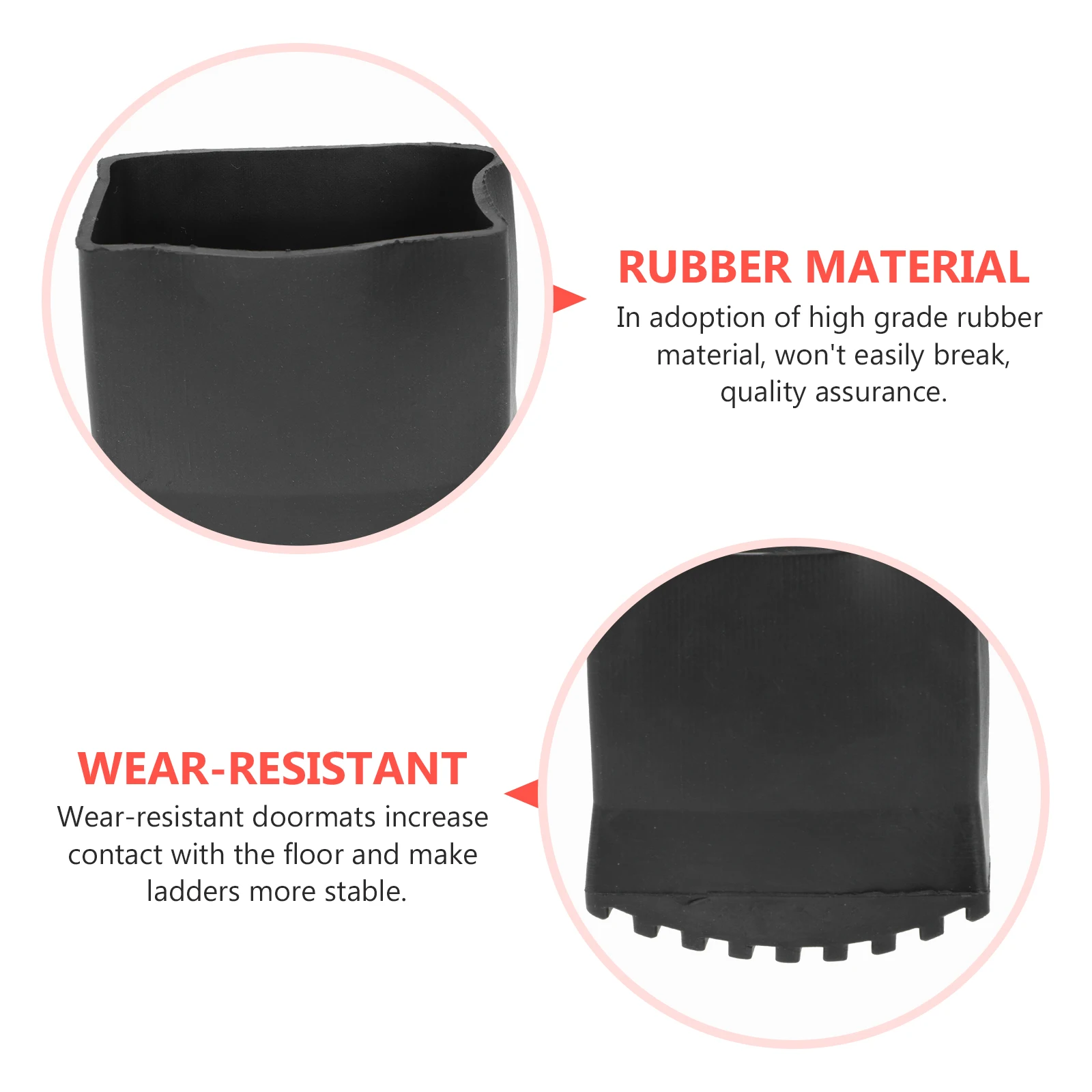 2 pcs Non Ladder Feet Pads Durable Rubber Wear resistant Foot Ladder Feet Protector Cover Long lasting Construction Accessories
2 pcs Non Ladder Feet Pads Durable Rubber Wear resistant Foot Ladder Feet Protector Cover Long lasting Construction Accessories