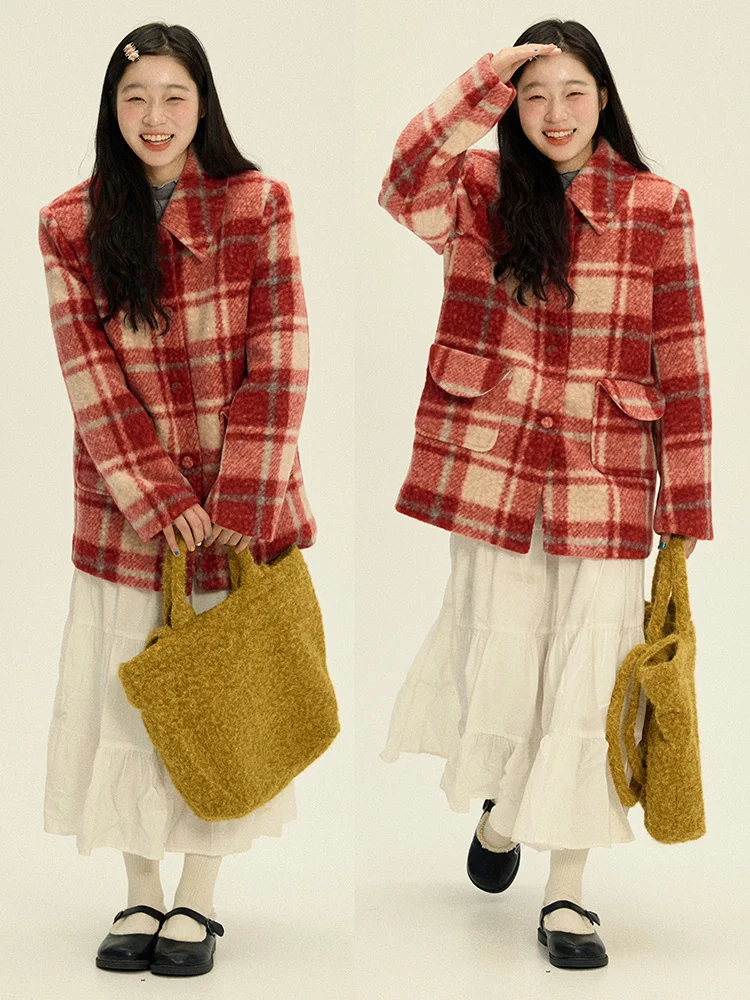 VOUSALME Red Diamond Pattern Women's Winter Coat Casual Warmth Padded Outerwear Commute Sle Thiened Long Sve Coat
VOUSALME Red Diamond Pattern Women's Winter Coat Casual Warmth Padded Outerwear Commute Sle Thiened Long Sve Coat