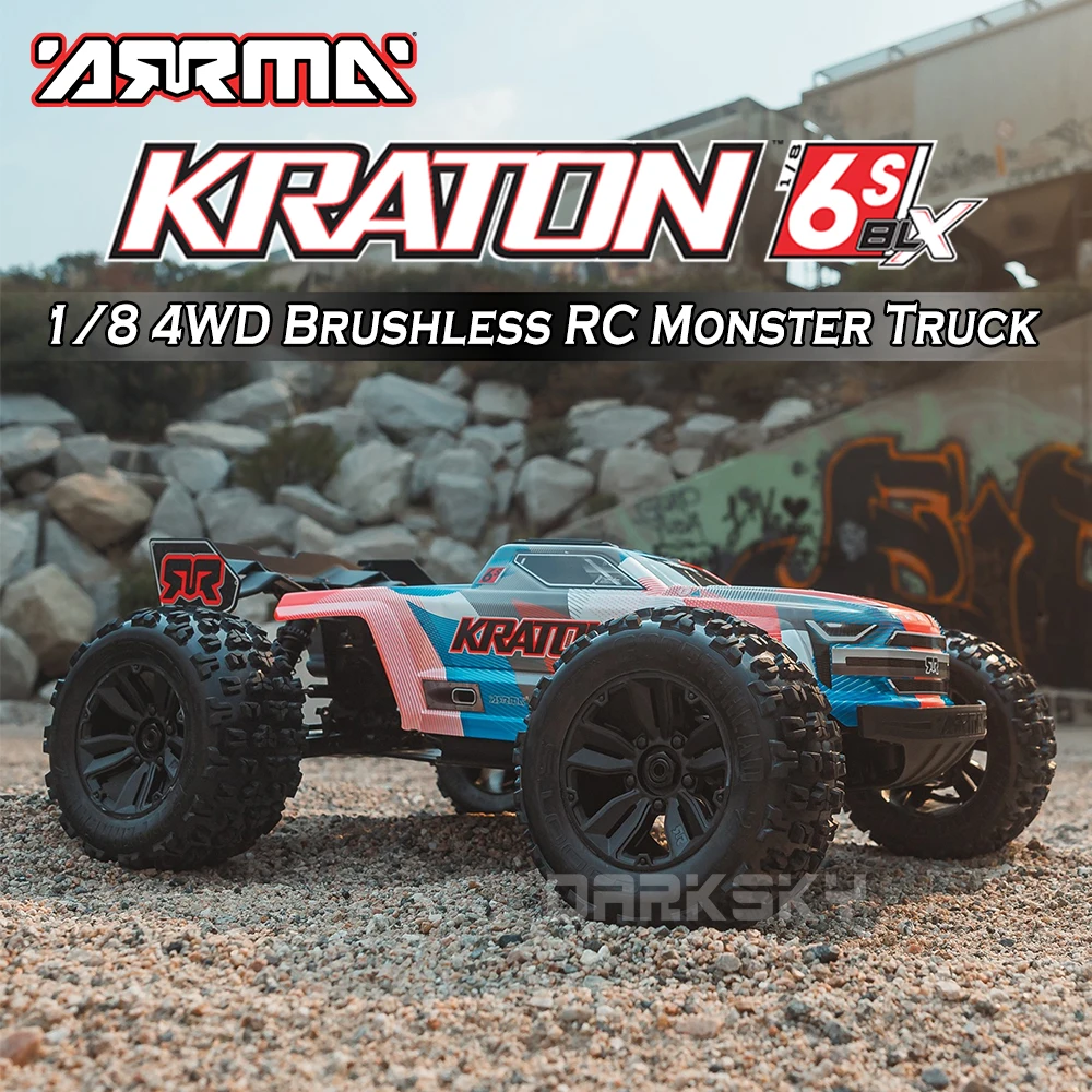 ARRMA KRATON V6 BLX 6S Бесщеточный RC Monster Truck 1/8 Электрический пульт дистанционного управления Модель автомобиля 4WD RTR Взрослые детские игрушки
ARRMA KRATON V6 BLX 6S Бесщеточный RC Monster Truck 1/8 Электрический пульт дистанционного управления Модель автомобиля 4WD RTR Взрослые детские игрушки