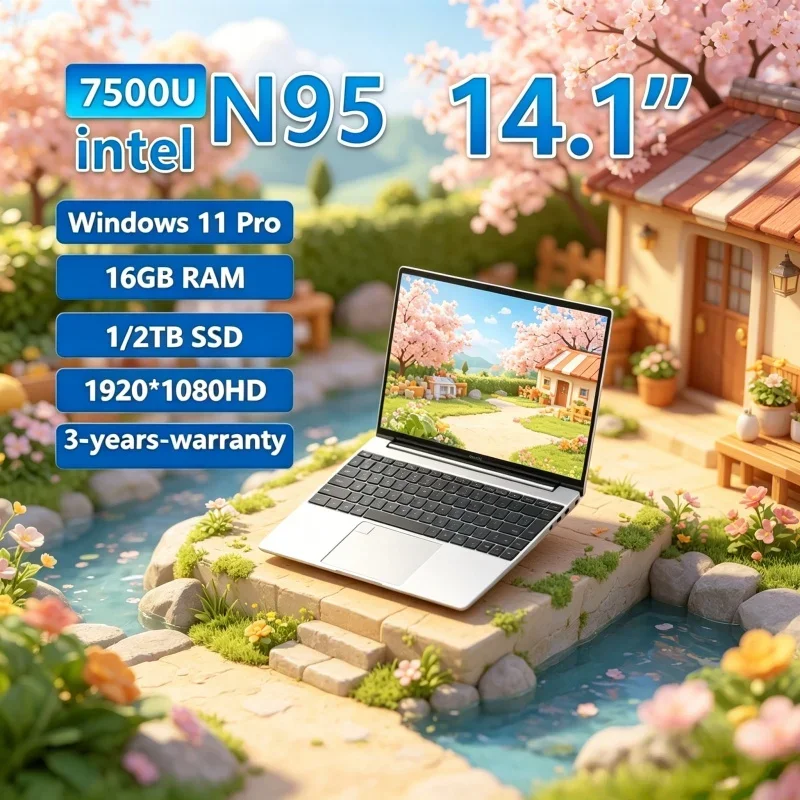 2026 Arcane 14.1" Laptop N95 FHD IPS 120Hz Sparkling Clear Display SSD Modern Keyboard Rapid Biometric Unlock
2026 Arcane 14.1" Laptop N95 FHD IPS 120Hz Sparkling Clear Display SSD Modern Keyboard Rapid Biometric Unlock