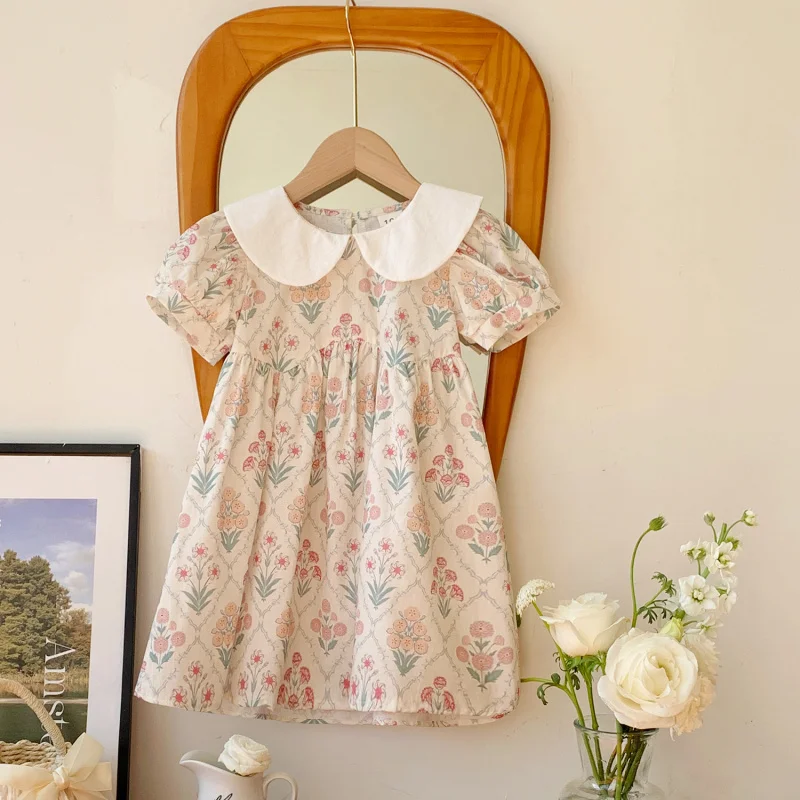 2025Summer Children's Clothing Plant Flower Print Doll Collar Girls' Dress Toddler Short Sleeve Baby Dress
2025Summer Children's Clothing Plant Flower Print Doll Collar Girls' Dress Toddler Short Sleeve Baby Dress