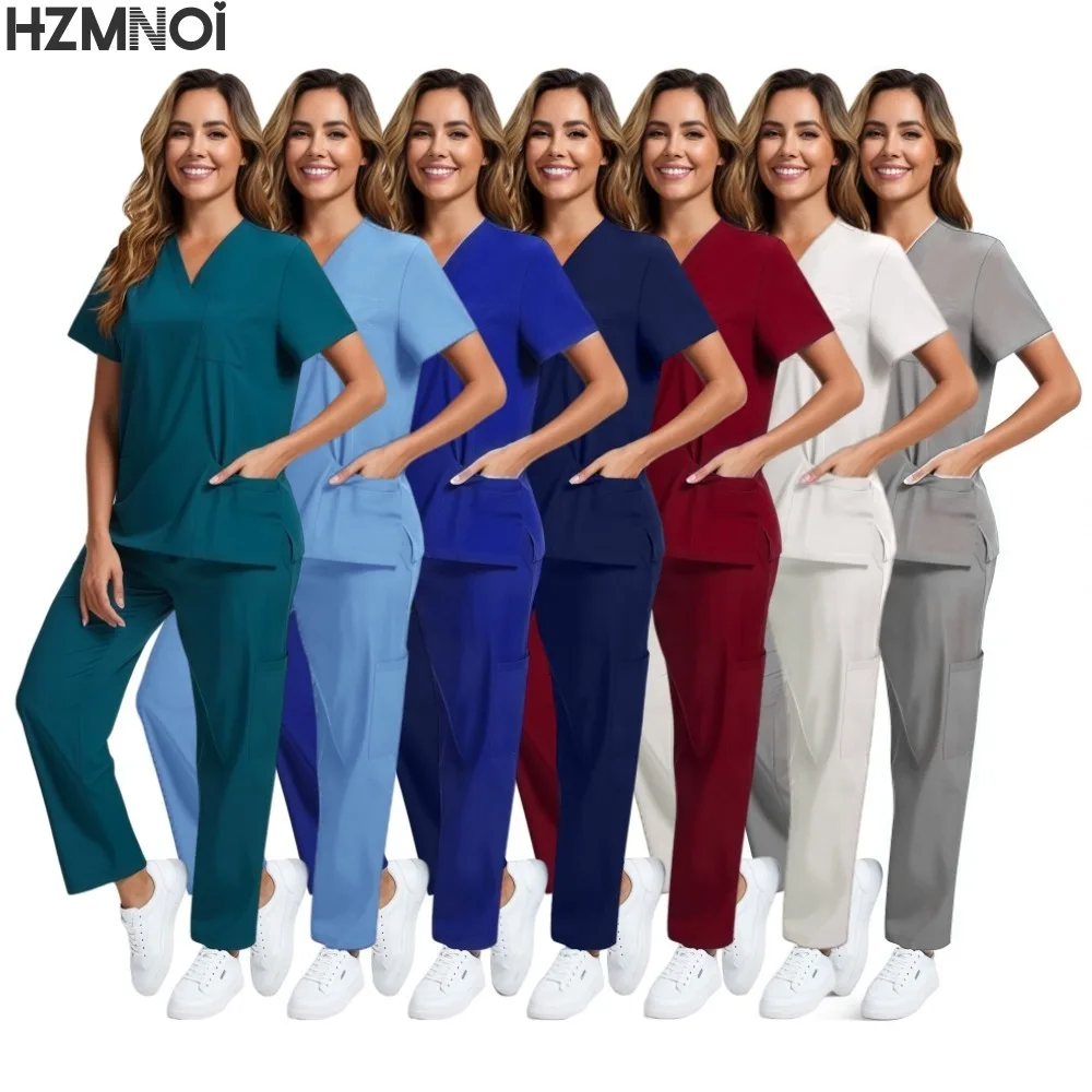 Medical Uniform Elastic Scrub Set Hospital Surgical Scrubs Tops Pants Nurse Nursing Workwear Doctors Clothes Medical Accessories
Medical Uniform Elastic Scrub Set Hospital Surgical Scrubs Tops Pants Nurse Nursing Workwear Doctors Clothes Medical Accessories