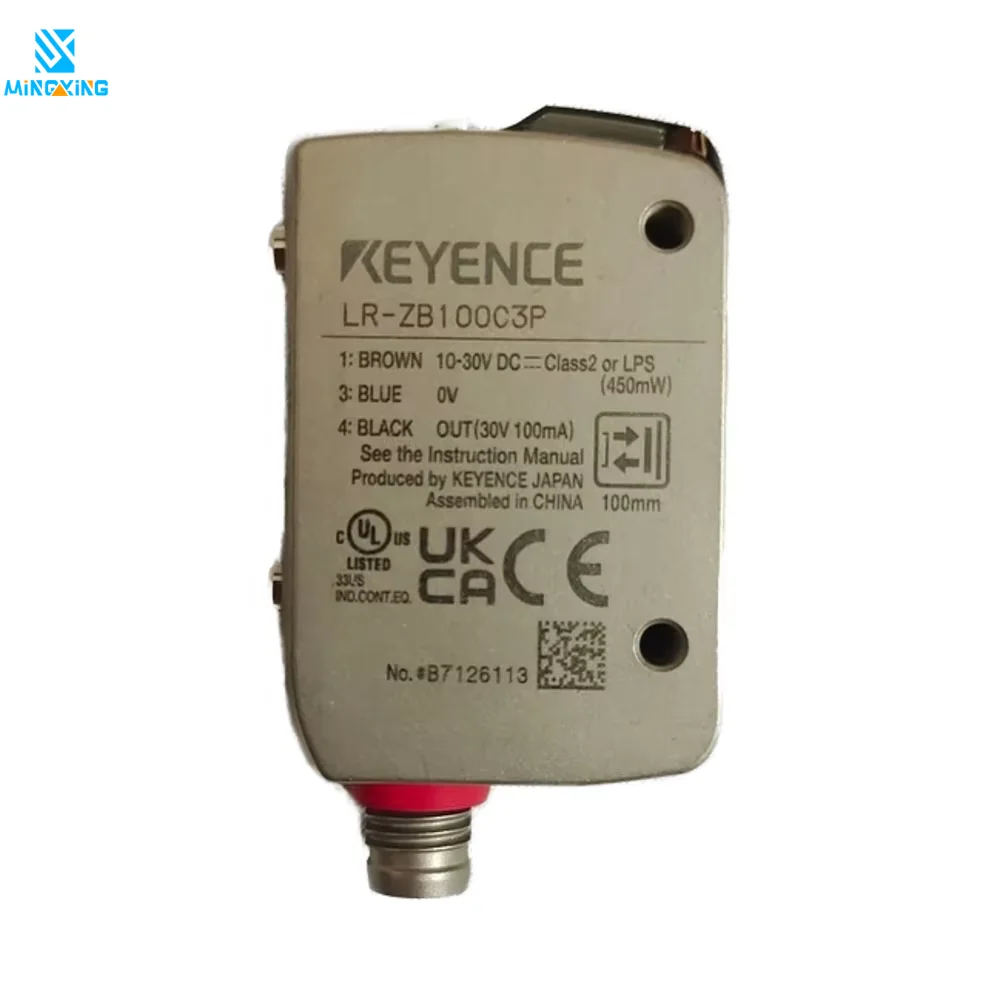 Keyence LR-ZB100C3P Self-contained CMOS Laser Sensor Rectangular W/ M8 4-pin Connector Type 100 Mm PNP Output -10 +50C New
Keyence LR-ZB100C3P Self-contained CMOS Laser Sensor Rectangular W/ M8 4-pin Connector Type 100 Mm PNP Output -10 +50C New