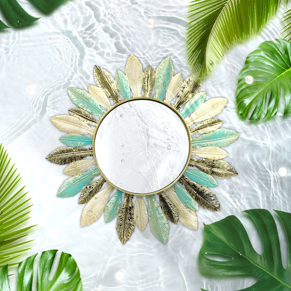 Aqumotic 40cm Plume Wall Decorative Mirror Feather Pinna Glass Mirrors Iron Green Grace Living Room Entrance Home Embellish
Aqumotic 40cm Plume Wall Decorative Mirror Feather Pinna Glass Mirrors Iron Green Grace Living Room Entrance Home Embellish