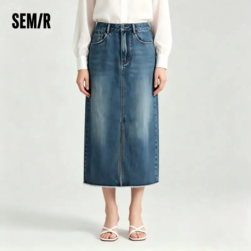 Semir Women Denim Skirt Summer 2024 New Arrival With High Slit And Straight-Cut Design Skirts for Women
Semir Women Denim Skirt Summer 2024 New Arrival With High Slit And Straight-Cut Design Skirts for Women