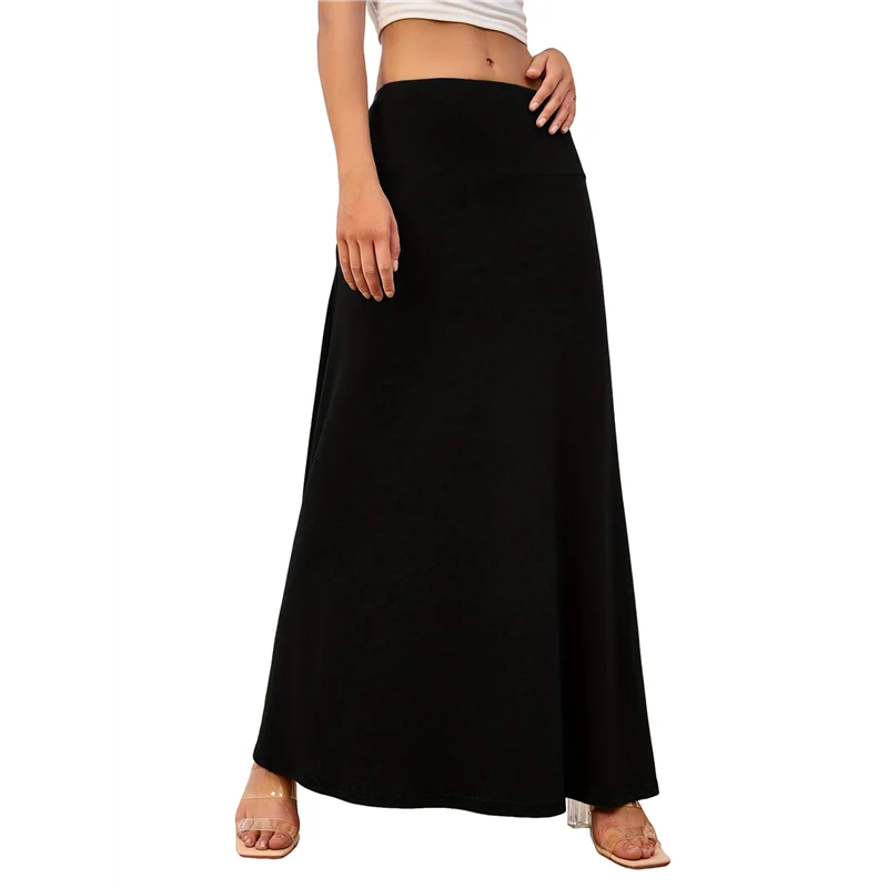 Hot Kf-Women's Casual Mid Long Skirts Stretchy Ultra-Soft Flowy Maxi Formal Skirts High Waist Lounge Skirts For Women
Hot Kf-Women's Casual Mid Long Skirts Stretchy Ultra-Soft Flowy Maxi Formal Skirts High Waist Lounge Skirts For Women