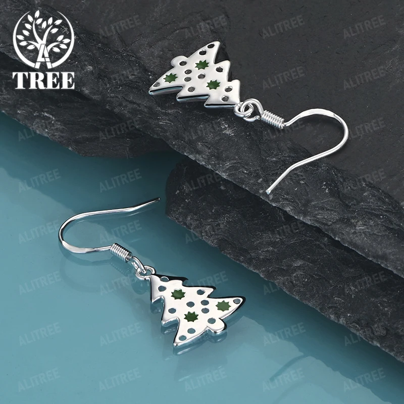 925 Sterling Silver Christmas Tree Drop Earring For Lady Party Engagement Wedding Accessories Birthday Gift Fashion Chic Jewelry
925 Sterling Silver Christmas Tree Drop Earring For Lady Party Engagement Wedding Accessories Birthday Gift Fashion Chic Jewelry