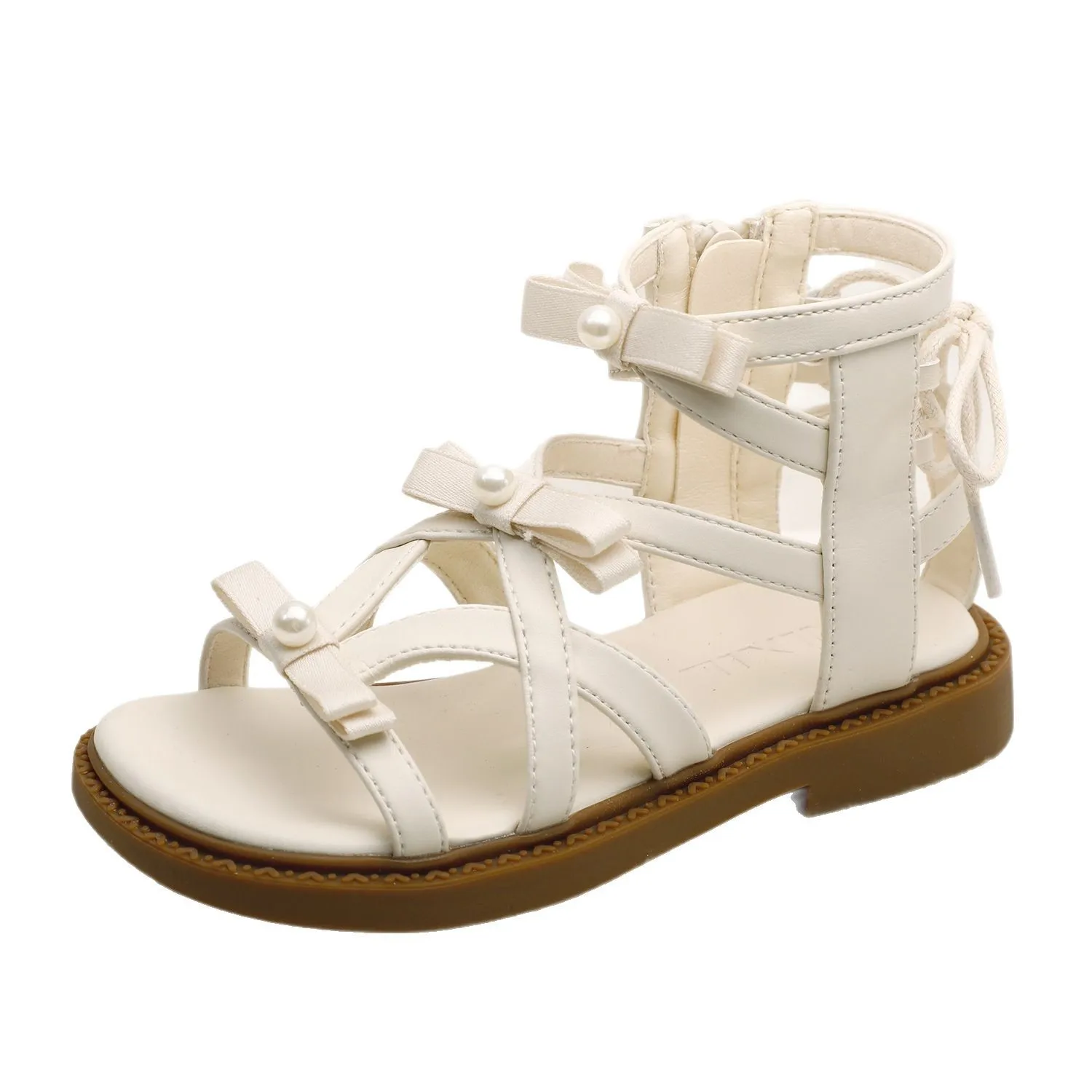 2025 New Summer Children Boys Girls Pearl Bow High-top Roman Sandals Kids Toddler Student Beach Sandals Boots
2025 New Summer Children Boys Girls Pearl Bow High-top Roman Sandals Kids Toddler Student Beach Sandals Boots