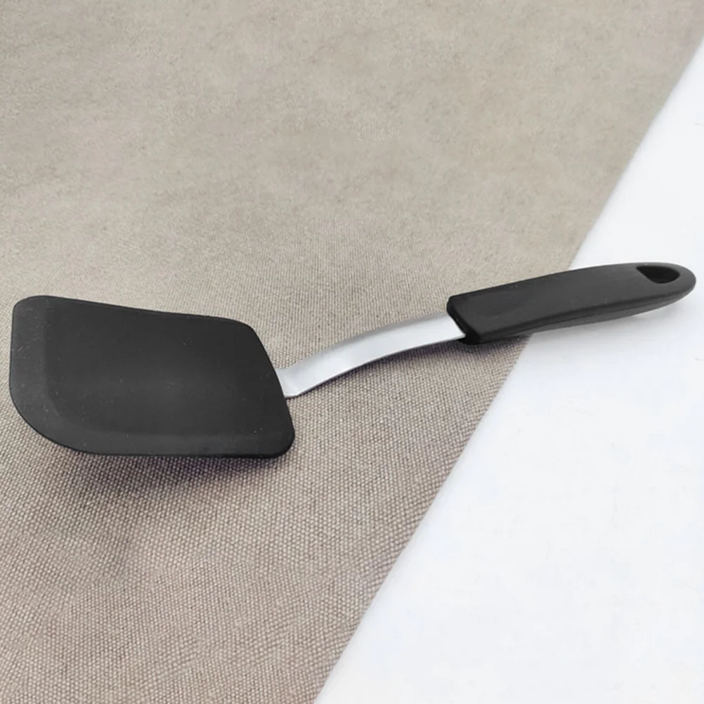 2pcs Silicone Heat Resistant Non-stick Kitchen Turner Pancake Cake Cookie Fryer Utensil Hang Hole Black Color Kitchen Cooking
2pcs Silicone Heat Resistant Non-stick Kitchen Turner Pancake Cake Cookie Fryer Utensil Hang Hole Black Color Kitchen Cooking