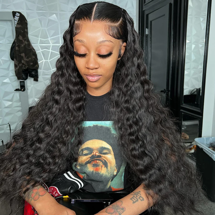 13x6 HD Deep Wave Lace Frontal Wig Transparent 13x4 Water Wave Lace Frontal Human Hair Wigs For Women 4x4 Lace Wig
13x6 HD Deep Wave Lace Frontal Wig Transparent 13x4 Water Wave Lace Frontal Human Hair Wigs For Women 4x4 Lace Wig