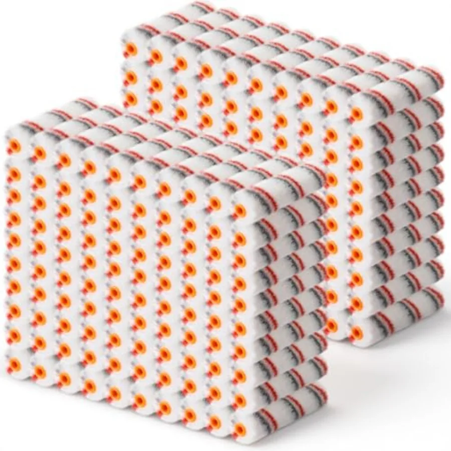 Leumoi 150 Pcs 6" x 1/2" Paint Roller High Density Microfiber Refills Mini Covers Paint Brush Roller Short Nap Home Repair Tool
Leumoi 150 Pcs 6" x 1/2" Paint Roller High Density Microfiber Refills Mini Covers Paint Brush Roller Short Nap Home Repair Tool