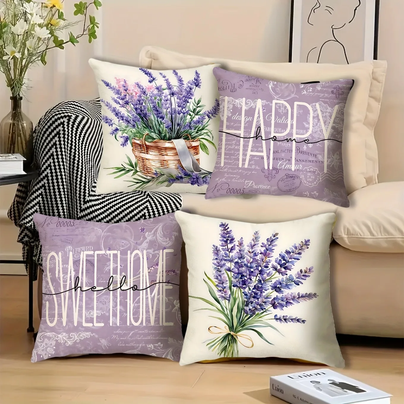Simple Purple Flower Pot Pattern Home Decor Pillowcase Bedroom Living Room Sofa Decoration Polyester Cushion Cover with Zipper
Simple Purple Flower Pot Pattern Home Decor Pillowcase Bedroom Living Room Sofa Decoration Polyester Cushion Cover with Zipper