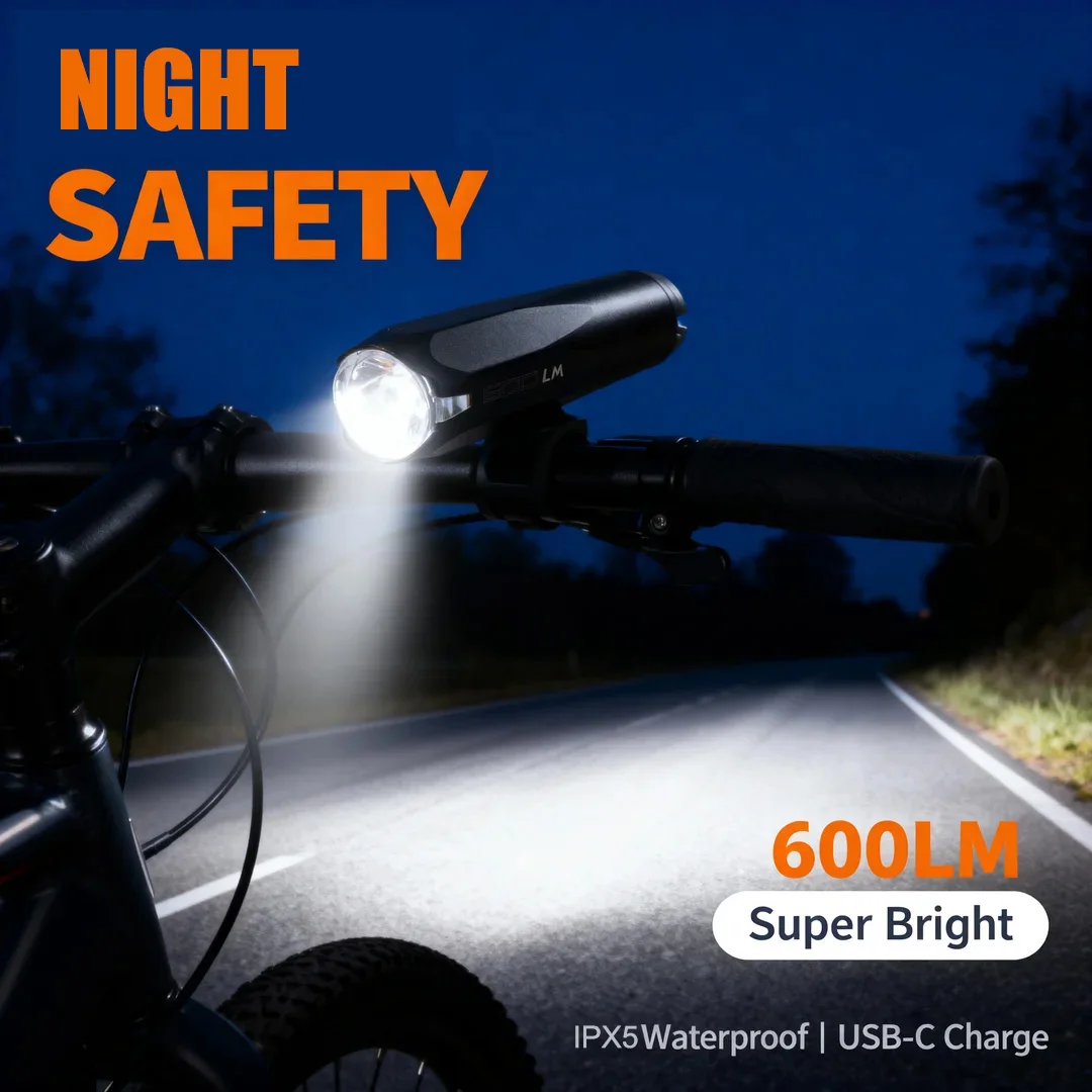 Bike Light Front Lamp Type C Rechargeable Waterproof Electric Bike Headlight IPX5 Cycling Lamp Ebike/Bike Accessories 
Bike Light Front Lamp Type C Rechargeable Waterproof Electric Bike Headlight IPX5 Cycling Lamp Ebike/Bike Accessories