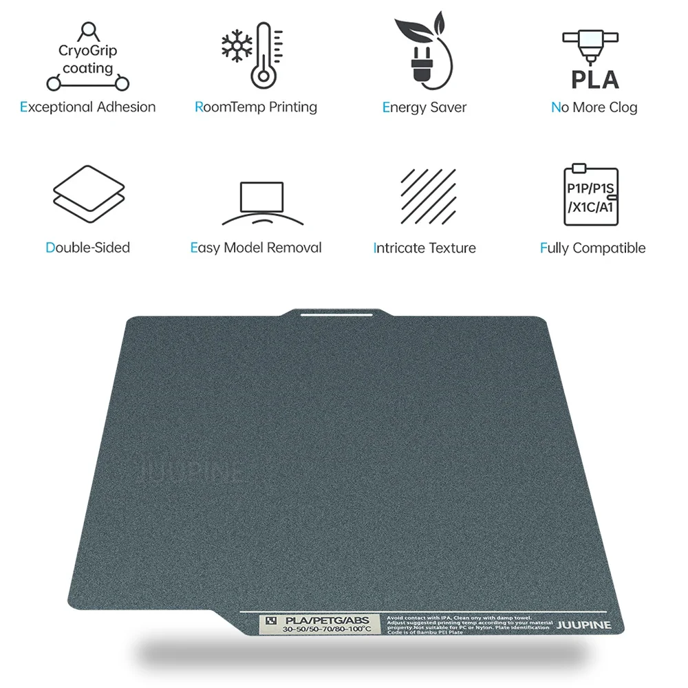 For Bambu Lab Cold Plate Low Carbon Plate For Bambu Lab P1S A1 X1 X1c P1S Spring Steel 257 Double Sided Bambulab Build Plate
For Bambu Lab Cold Plate Low Carbon Plate For Bambu Lab P1S A1 X1 X1c P1S Spring Steel 257 Double Sided Bambulab Build Plate