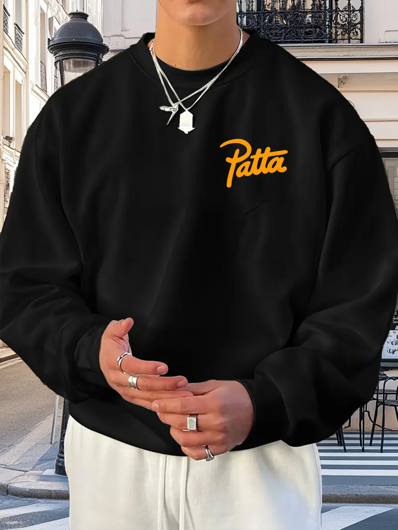 Men's Oversized Green Italian Flag Graphic Sweatshirt - Loose Fit Casual Round Neck Pullover with Patta Lettering & Italian
Men's Oversized Green Italian Flag Graphic Sweatshirt - Loose Fit Casual Round Neck Pullover with Patta Lettering & Italian