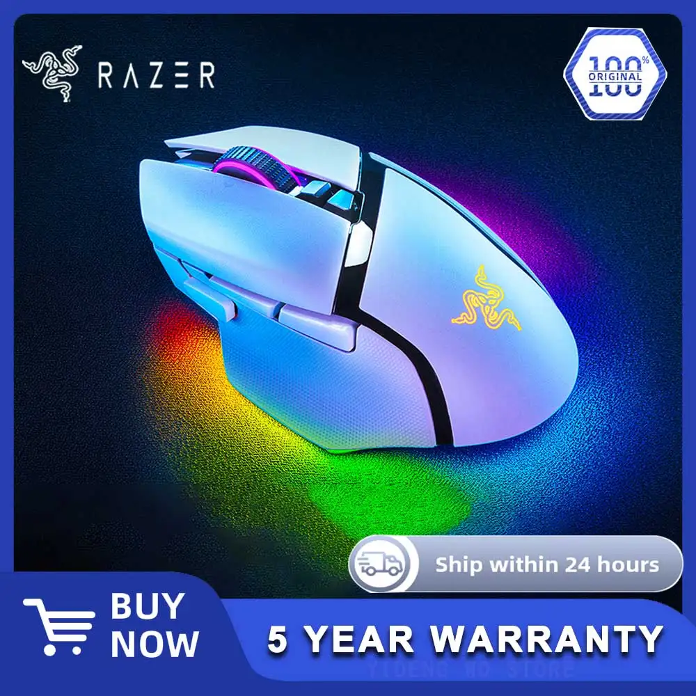 Беспроводная игровая мышь Razer Basilisk V3 Pro с быстрым оптическим переключателем RGB, Gen 3, и наклонным колесом HyperScroll для ПК
Беспроводная игровая мышь Razer Basilisk V3 Pro с быстрым оптическим переключателем RGB, Gen 3, и наклонным колесом HyperScroll для ПК