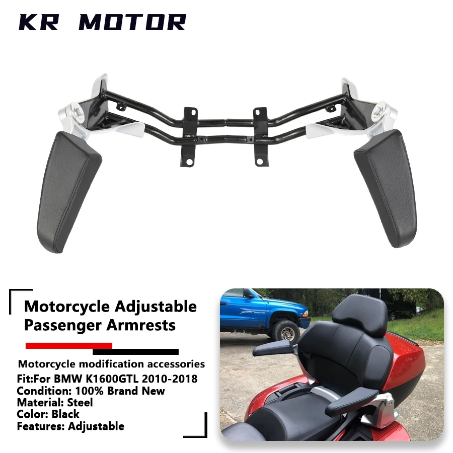 Fit For BMW K1600GTL K 1600 GTL K 1600GTL K1600 2010-2018 Motorcycle Adjustable Rear Passenger Armrests Soft Armrest Steel Black
Fit For BMW K1600GTL K 1600 GTL K 1600GTL K1600 2010-2018 Motorcycle Adjustable Rear Passenger Armrests Soft Armrest Steel Black