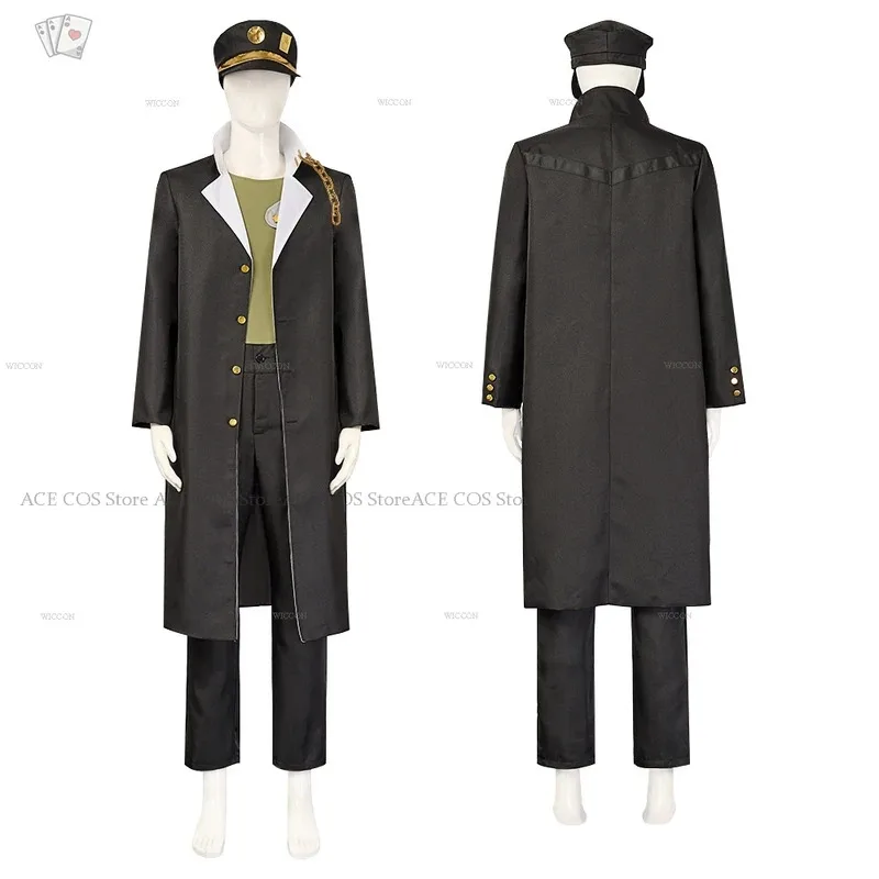 JJ Kujo Jotaro Костюм Парик Аниме Косплей Хэллоуин Комикс-ко Одежда Мужская Униформа Брюки Шляпа Наряд; 4.f'7;j,3'
JJ Kujo Jotaro Костюм Парик Аниме Косплей Хэллоуин Комикс-ко Одежда Мужская Униформа Брюки Шляпа Наряд; 4.f'7;j,3'