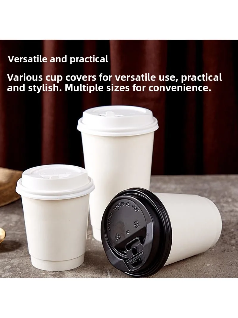 Thickened Disposable Plastic Cup Lid Black White Transparent Switch Lid for Coffee Milk Tea Paper Cup Portable Carry-On Size
Thickened Disposable Plastic Cup Lid Black White Transparent Switch Lid for Coffee Milk Tea Paper Cup Portable Carry-On Size