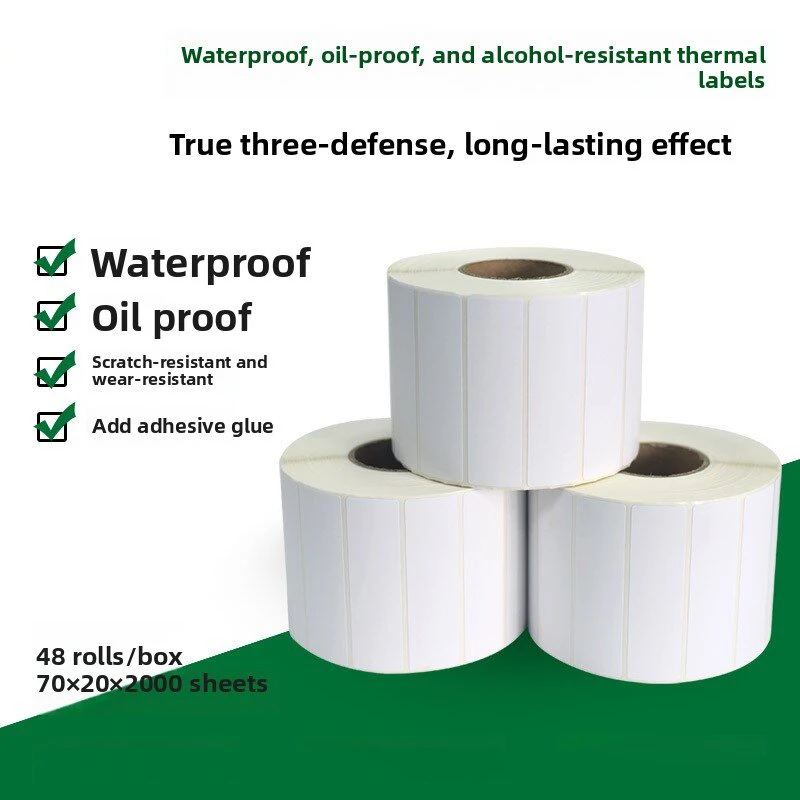 700pcs/Roll 70*20mm Print Supplies Thermal Label Sticker Paper Waterproof Supermarket Price Blank Label Direct Print
700pcs/Roll 70*20mm Print Supplies Thermal Label Sticker Paper Waterproof Supermarket Price Blank Label Direct Print