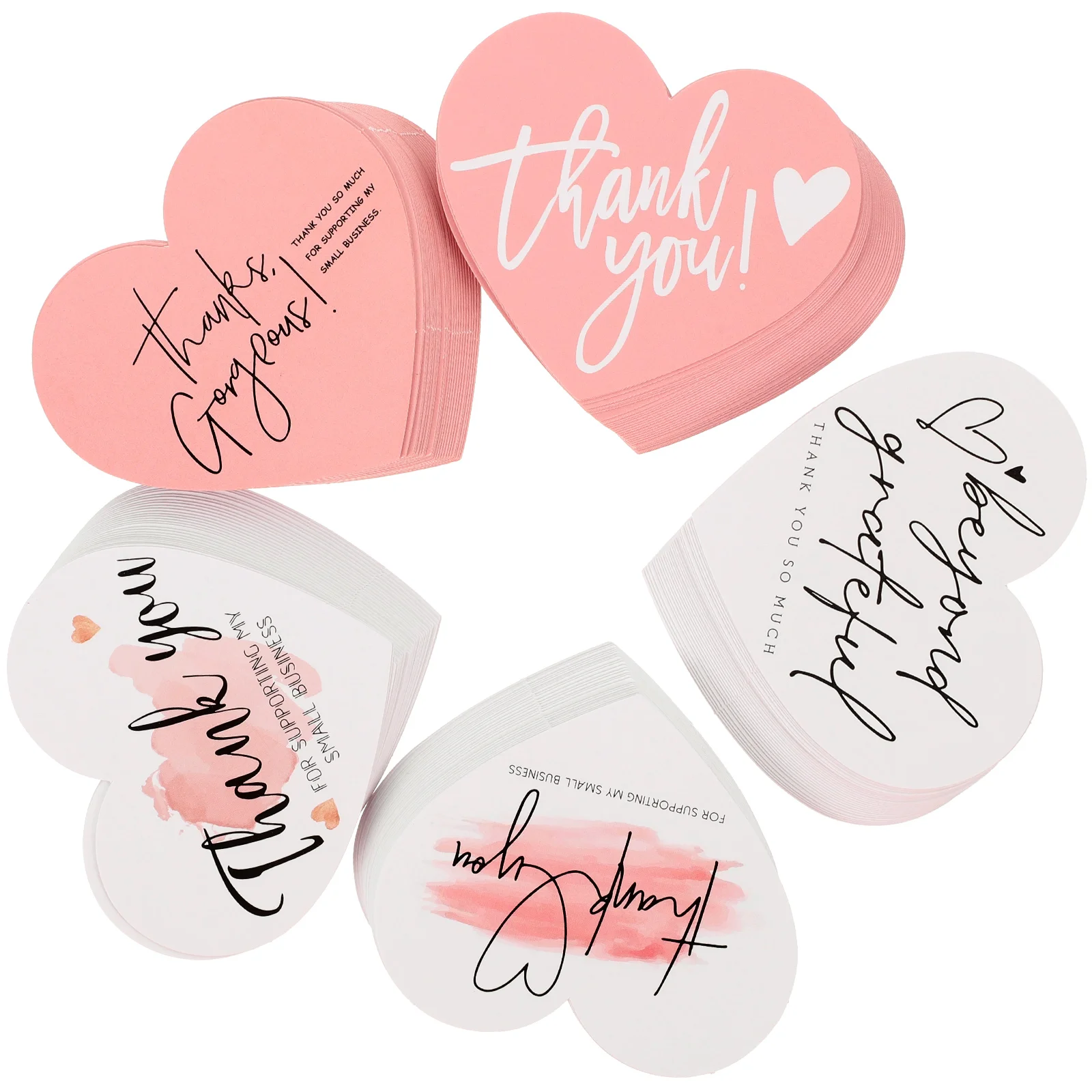 150 Pcs Thank You Cards Heart Shaped Pink Greeting Cards Smooth Decorative Wedding Favors Birthday Supplies Elegant Gift
150 Pcs Thank You Cards Heart Shaped Pink Greeting Cards Smooth Decorative Wedding Favors Birthday Supplies Elegant Gift