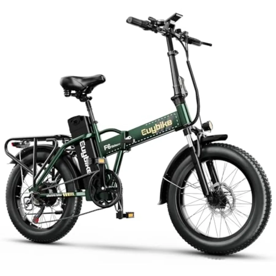 Foldable Electric Bike for Adults: 20 Fat Tire, Aluminum Alloy Frame, Black, 30+MPH Speed, 48V 20Ah Removable Battery, 80-Mile
Foldable Electric Bike for Adults: 20 Fat Tire, Aluminum Alloy Frame, Black, 30+MPH Speed, 48V 20Ah Removable Battery, 80-Mile
