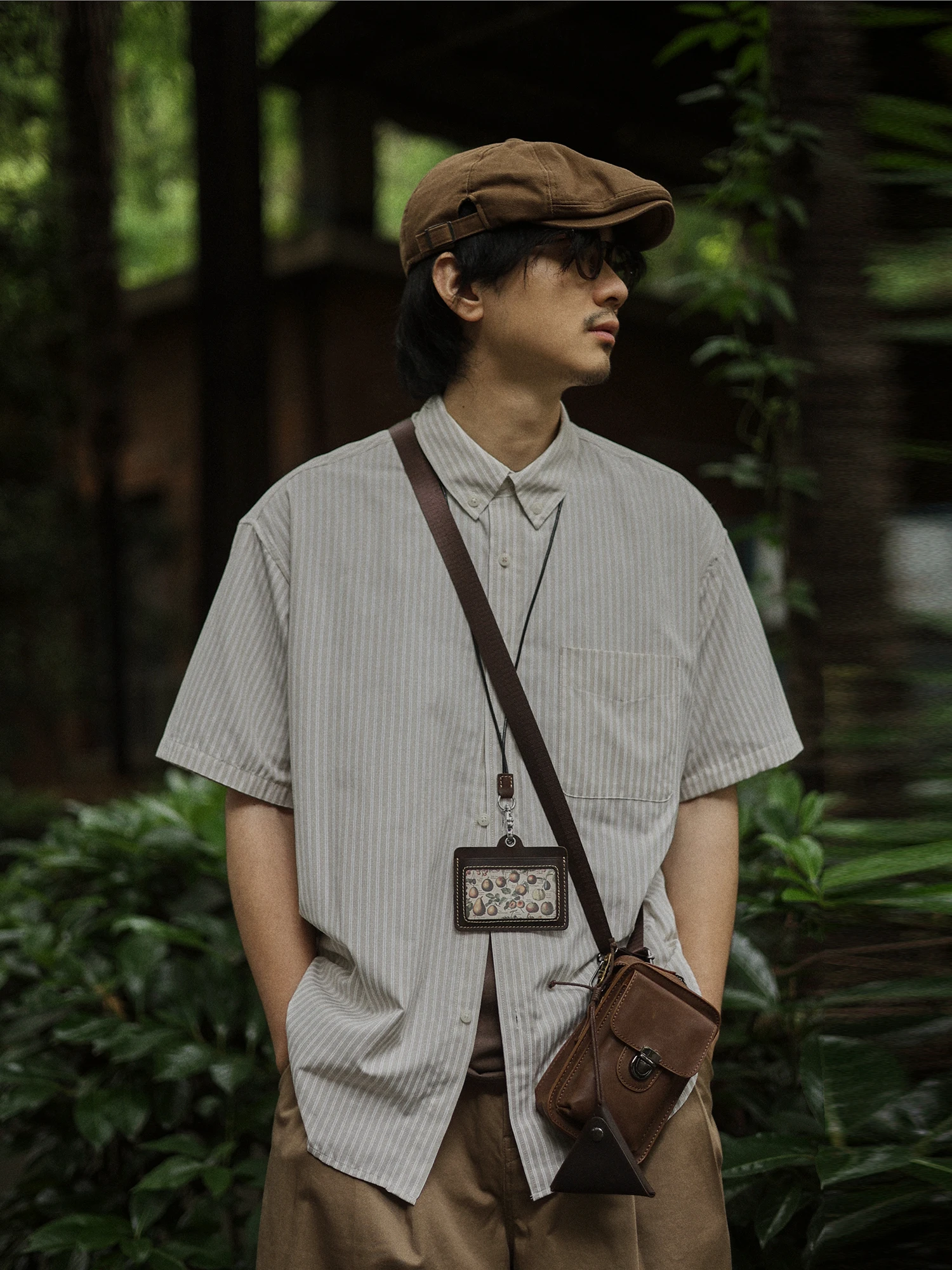 Lightweight Loose Fit Men's Short Sleeve Striped Shirt Vintage Style Casual Artistic Japanese Retro Style Breathable Cotton P...
Lightweight Loose Fit Men's Short Sleeve Striped Shirt Vintage Style Casual Artistic Japanese Retro Style Breathable Cotton P...