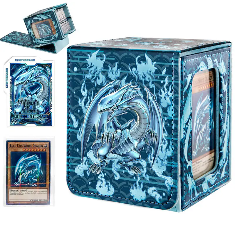 Yu-Gi-Oh! Blue-Eyes White Dragon DIY Large Capacity Leather Card Box Thickened Anime Game Collection Card Storage Box
Yu-Gi-Oh! Blue-Eyes White Dragon DIY Large Capacity Leather Card Box Thickened Anime Game Collection Card Storage Box