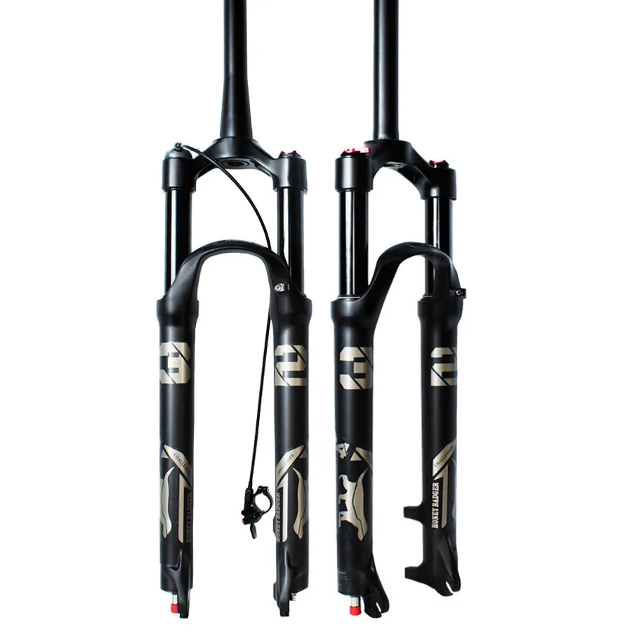 MTB Air Suspension Fork, Magnesium Alloy, 140mm Travel, Damping Adjust, 9×100 QR, Fit 26/27.5/29", Ultra-Soft Shock
MTB Air Suspension Fork, Magnesium Alloy, 140mm Travel, Damping Adjust, 9×100 QR, Fit 26/27.5/29", Ultra-Soft Shock