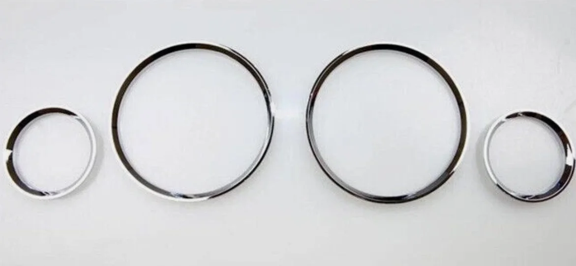 Premium Grade CHROME Cluster Dashboard Dial Gauge Rings For Vauxhall OPEL CORSA B
Premium Grade CHROME Cluster Dashboard Dial Gauge Rings For Vauxhall OPEL CORSA B
