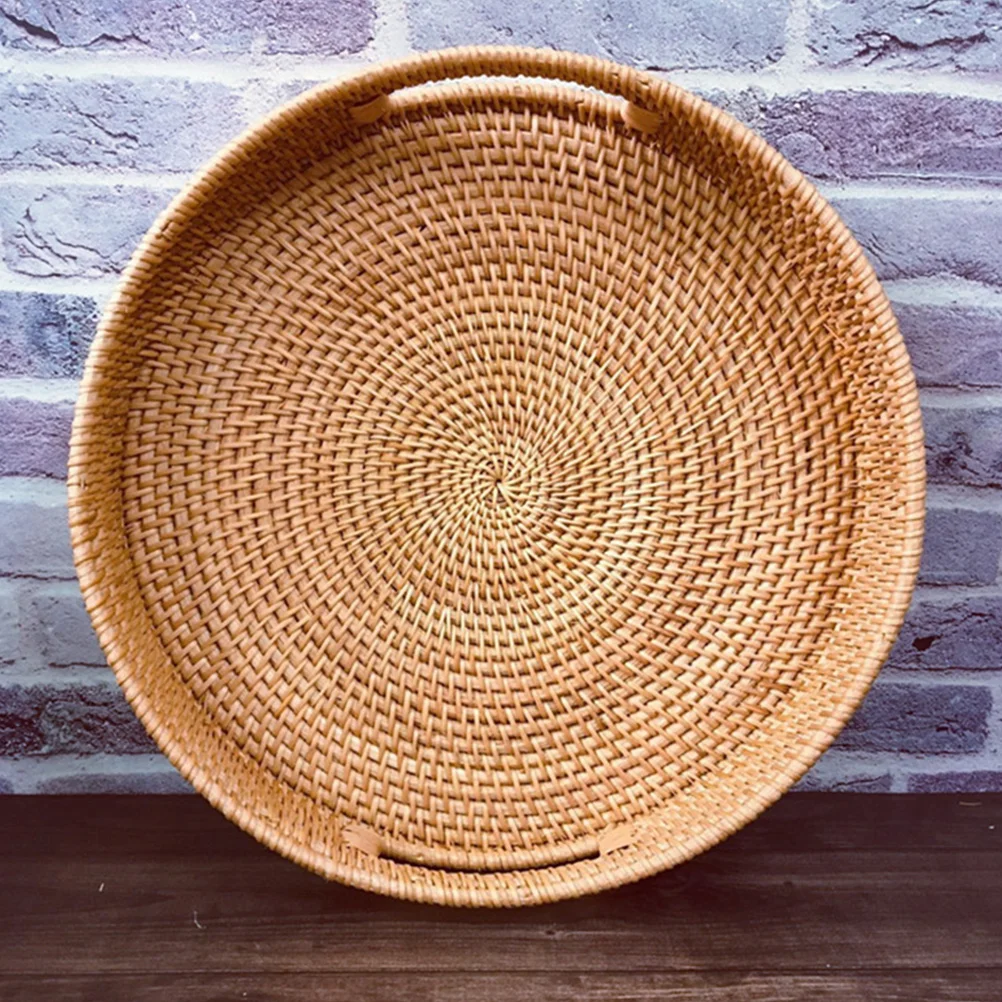 Round Rattan Fruit Tray Woven Storage Basket Vintage Snack Plate Home Kitchen Decorative Table Basket Bread Serving Sundries
Round Rattan Fruit Tray Woven Storage Basket Vintage Snack Plate Home Kitchen Decorative Table Basket Bread Serving Sundries