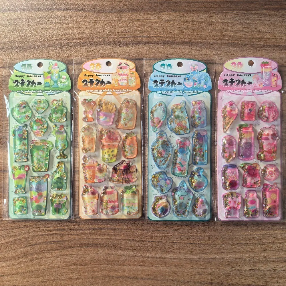 4pcs Set Lovely 3D Shake Water Paste Stickers for Scrapbook Diary Phone Decor Golden Memory Stickers Store
4pcs Set Lovely 3D Shake Water Paste Stickers for Scrapbook Diary Phone Decor Golden Memory Stickers Store