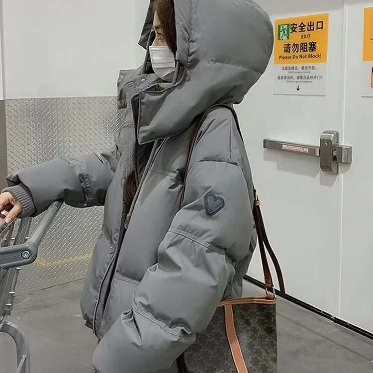 Grey Down Jacket Women Coat Black Hooded Fashion American Streetwear Y2K Style Duck Down Feather Female Winter Short Outwear
Grey Down Jacket Women Coat Black Hooded Fashion American Streetwear Y2K Style Duck Down Feather Female Winter Short Outwear