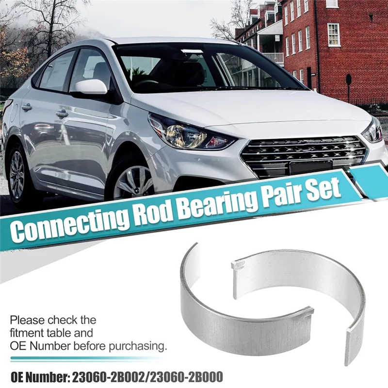 AUTO Engine Connecting Rod Bearings For Hyundai Veloster Accent 2012-2016 Kia Rio Soul 1.6L 2010-2016 Replace 23060-2B000
AUTO Engine Connecting Rod Bearings For Hyundai Veloster Accent 2012-2016 Kia Rio Soul 1.6L 2010-2016 Replace 23060-2B000