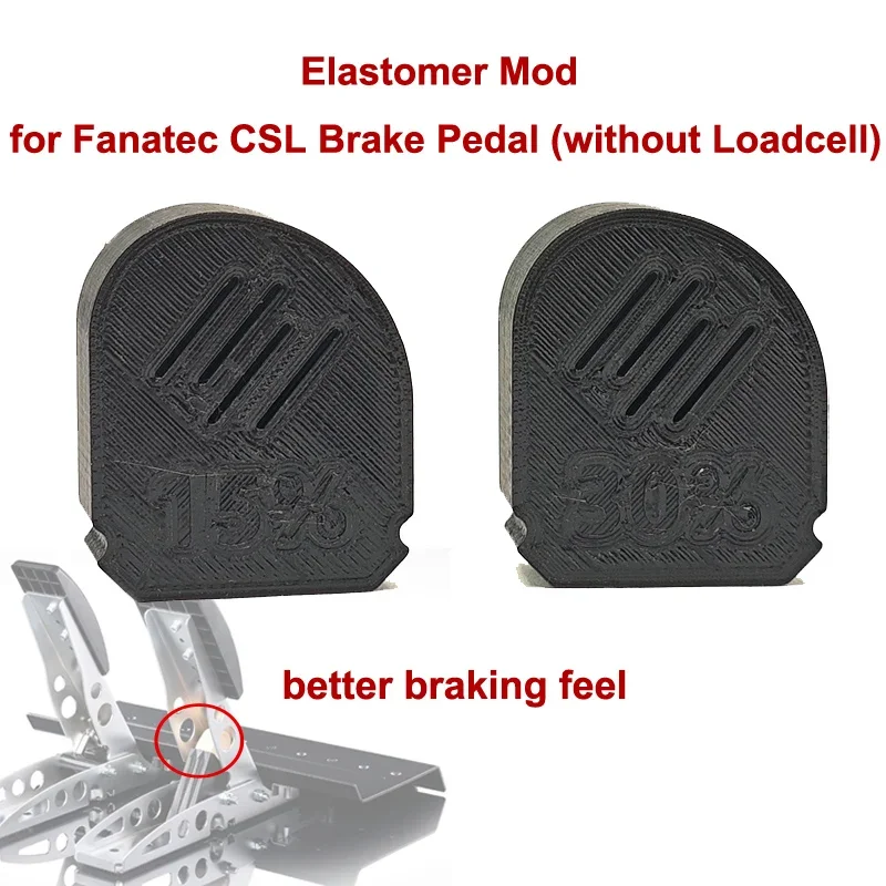 Elastomer Mod for Fanatec CSL Brake Pedal (without Loadcell) Better Braking Feel
Elastomer Mod for Fanatec CSL Brake Pedal (without Loadcell) Better Braking Feel
