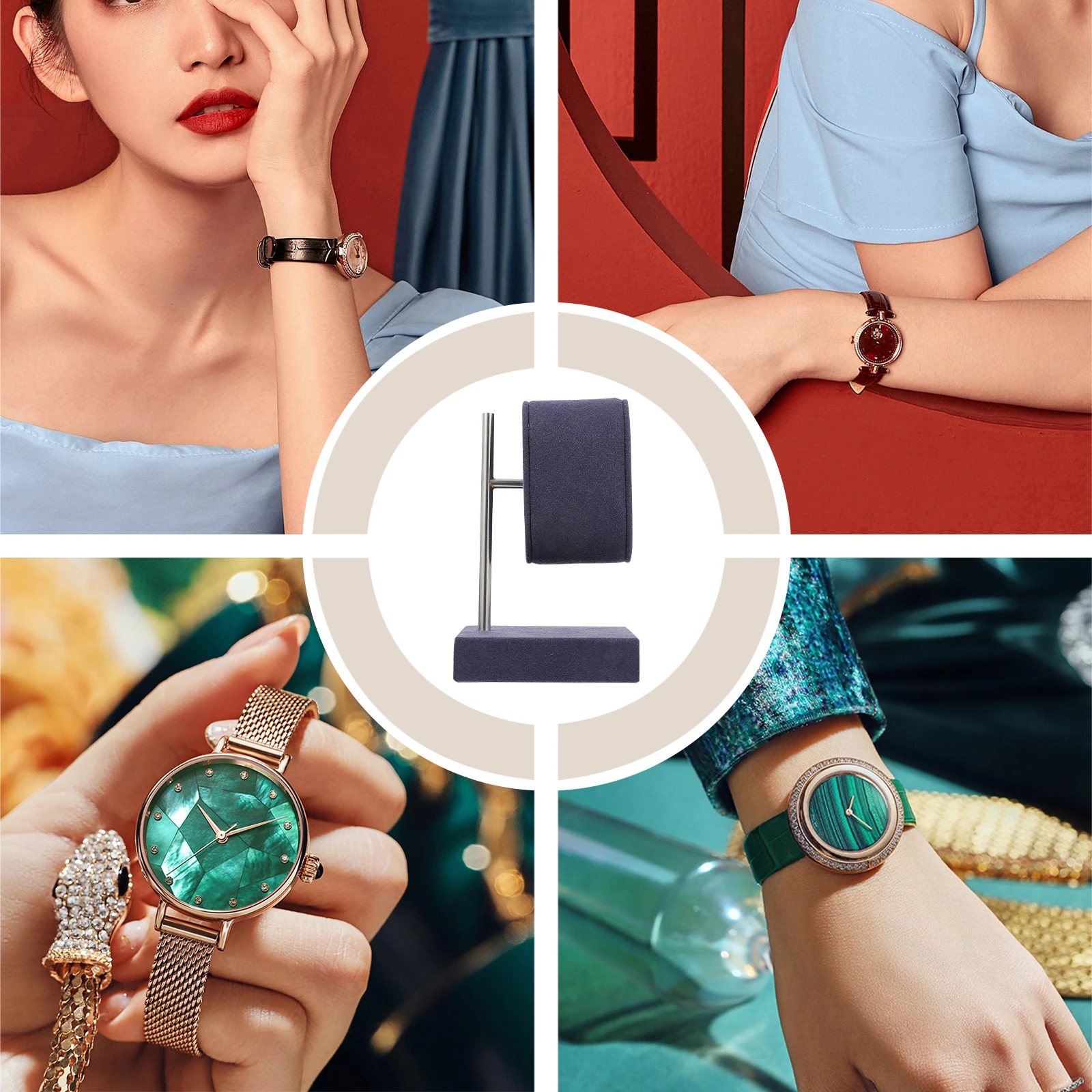 Watch Display Stand Holder Rack for Watch Bracelet Jewelry Artificial Durable Scratch Resistant Stable Base
Watch Display Stand Holder Rack for Watch Bracelet Jewelry Artificial Durable Scratch Resistant Stable Base