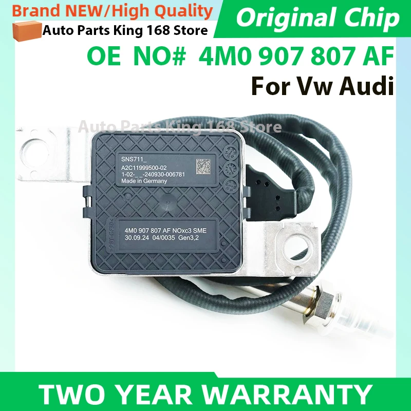 4M0907807AF Original NEW Nitrogen Oxide Sensor NOx Sensor 4M0907807AK Fits For AUDI Q7 4MB 4MG 3.0 TDI QUATTRO 2015-2019
4M0907807AF Original NEW Nitrogen Oxide Sensor NOx Sensor 4M0907807AK Fits For AUDI Q7 4MB 4MG 3.0 TDI QUATTRO 2015-2019