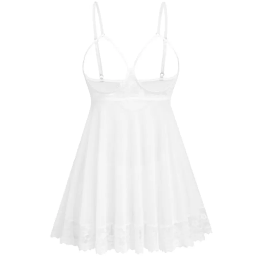 Avidlove Sexy Lace Babydoll Dress Lingerie for Women Sheer Mesh Chemise Sleepwear Exotic Boudoir Outfits
Avidlove Sexy Lace Babydoll Dress Lingerie for Women Sheer Mesh Chemise Sleepwear Exotic Boudoir Outfits