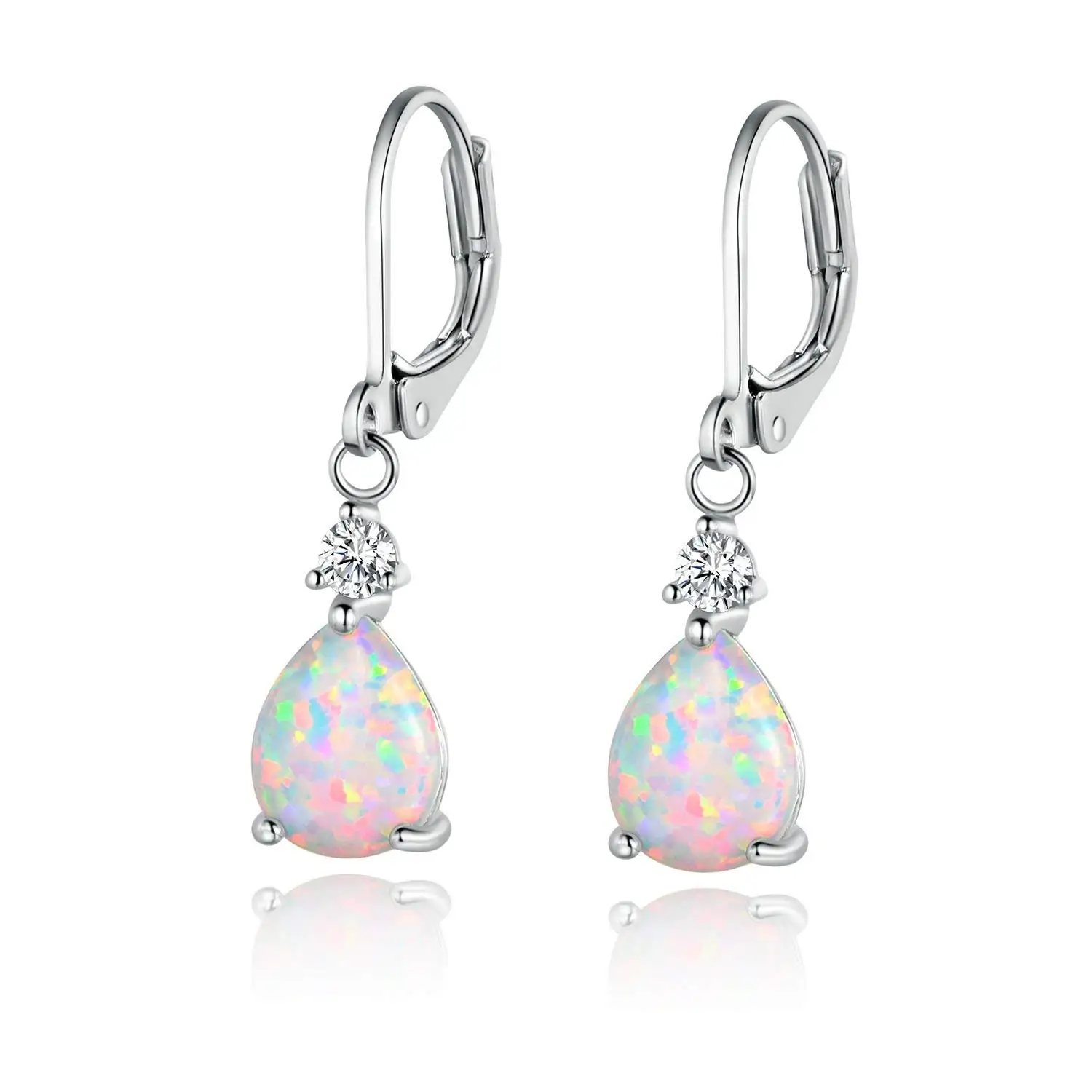 Teardrop Opal Dangle Earrings With Crystal For Women
Teardrop Opal Dangle Earrings With Crystal For Women