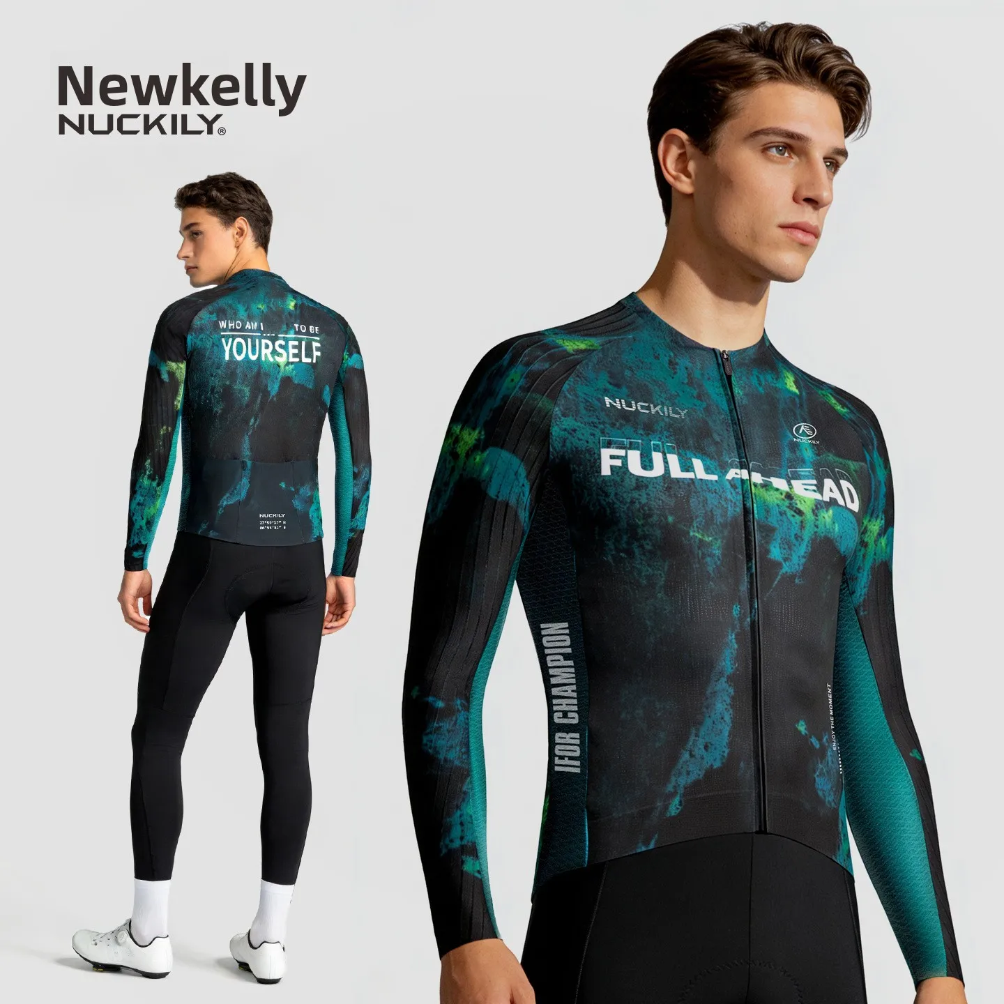 NUCKILY Men's Long Sleeve Cycling Jersey Aero Quick Dry Breathable Anti-Slip Hem with Back SBS Zipper & Secure Storage Pockets
NUCKILY Men's Long Sleeve Cycling Jersey Aero Quick Dry Breathable Anti-Slip Hem with Back SBS Zipper & Secure Storage Pockets