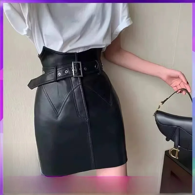 Real Leather Skirt Women's eepskin A-Line Skirt High Waist Slimming Bodycon f-length Trendy Autumn New Arrival
Real Leather Skirt Women's eepskin A-Line Skirt High Waist Slimming Bodycon f-length Trendy Autumn New Arrival