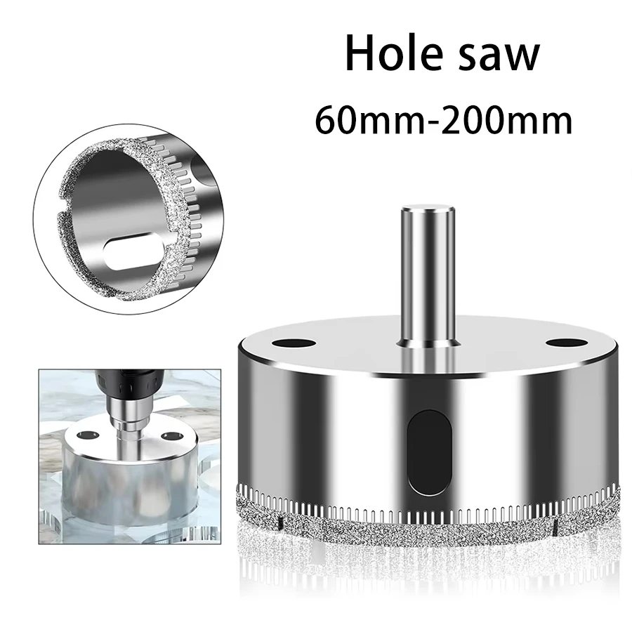 60mm-200mm Diamond Coated Glass Drill Bit One Piece Steel Body For Tile Wall And Marble Hole Drilling Applications
60mm-200mm Diamond Coated Glass Drill Bit One Piece Steel Body For Tile Wall And Marble Hole Drilling Applications