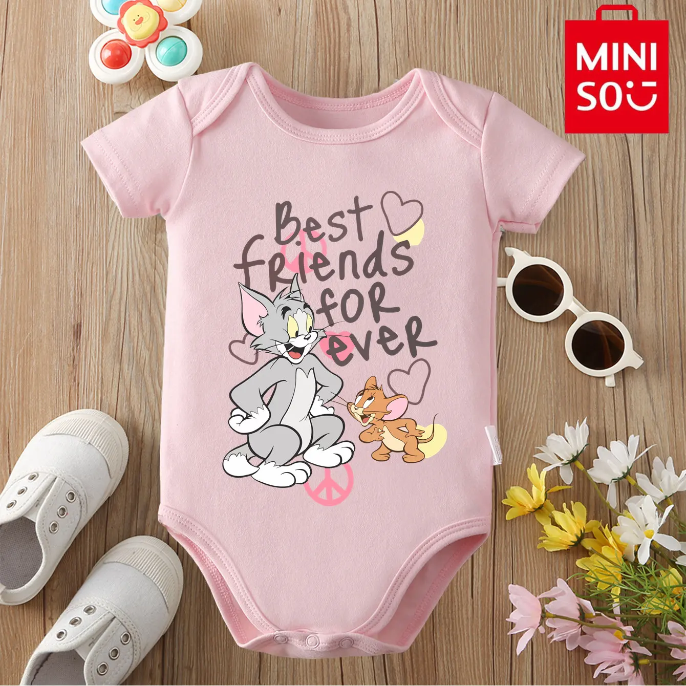 MINISO BFF Tom&Jerry 100% Cotton Bodysuit Soft Baby Cloths Best Gift for Baby Onesie Jumpsuit for 0 To 12 Months Cute Newborn
MINISO BFF Tom&Jerry 100% Cotton Bodysuit Soft Baby Cloths Best Gift for Baby Onesie Jumpsuit for 0 To 12 Months Cute Newborn