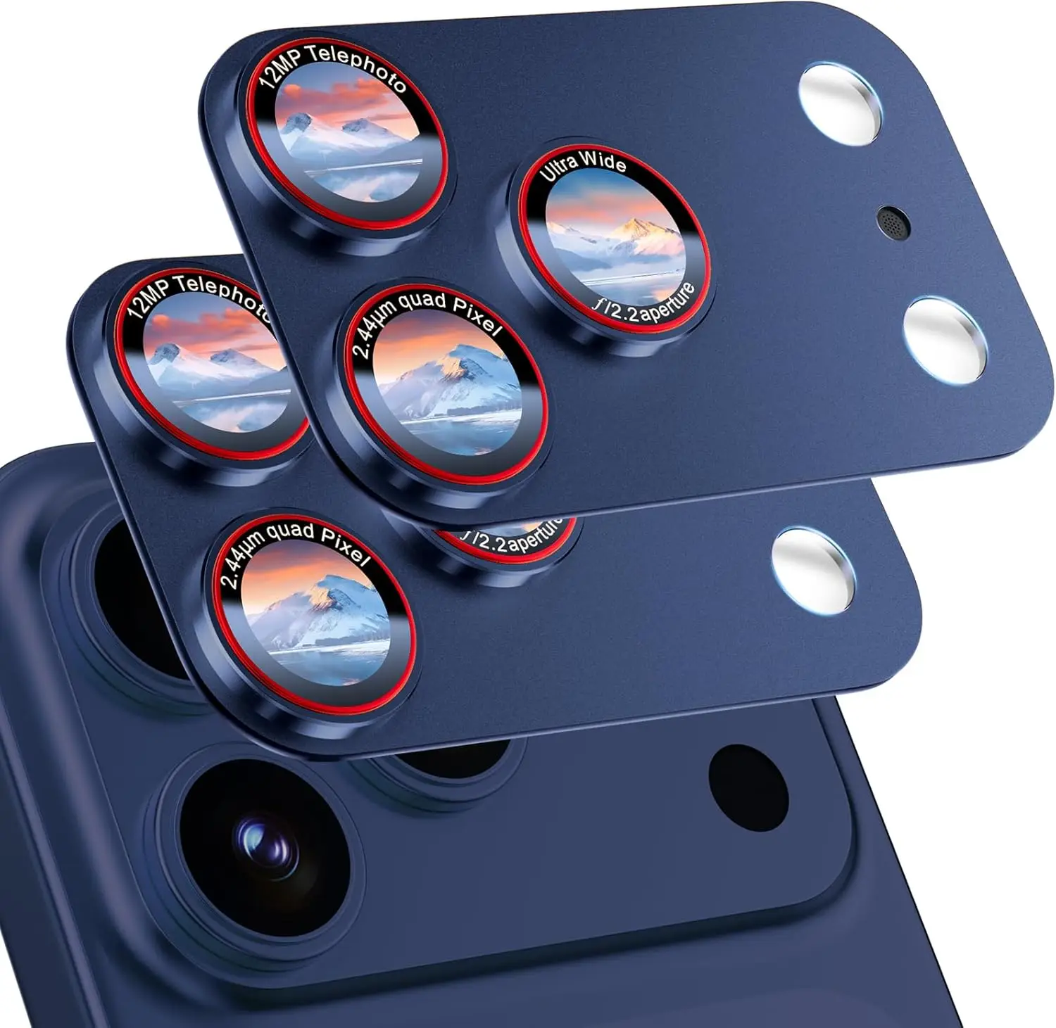 9H High-Alumina Tempered Glass Camera Lens Protector for iPhone 17 Pro Max, Military-Grade Shatterproof, Full Coverage Case-Friendly (Blue, 2 Pack)
9H High-Alumina Tempered Glass Camera Lens Protector for iPhone 17 Pro Max, Military-Grade Shatterproof, Full Coverage Case-Friendly (Blue, 2 Pack)