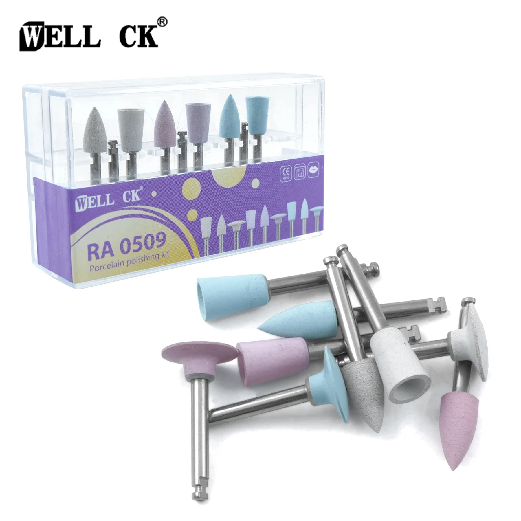 WELLCK Dental Polishing Bur Kit Composite Resin Rubber Porcelain Teeth Polisher Kit RA0509 Resin Polishing Set Dentistry Tools
WELLCK Dental Polishing Bur Kit Composite Resin Rubber Porcelain Teeth Polisher Kit RA0509 Resin Polishing Set Dentistry Tools